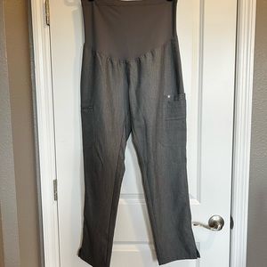 FIGS Yola Skinny Maternity Scrub Pants - Gray - M